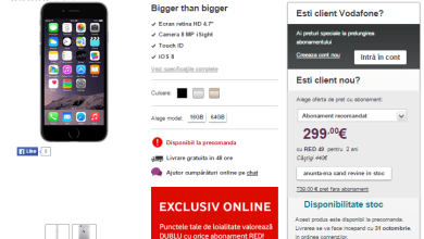 Vodafone afiseaza preturile telefoanelor iPhone 6 Vodafone afiseaza preturile telefoanelor iPhone 6