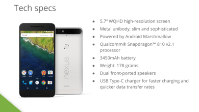 Specificatiile telefonului Nexus 6P confirmate Nexus 6P